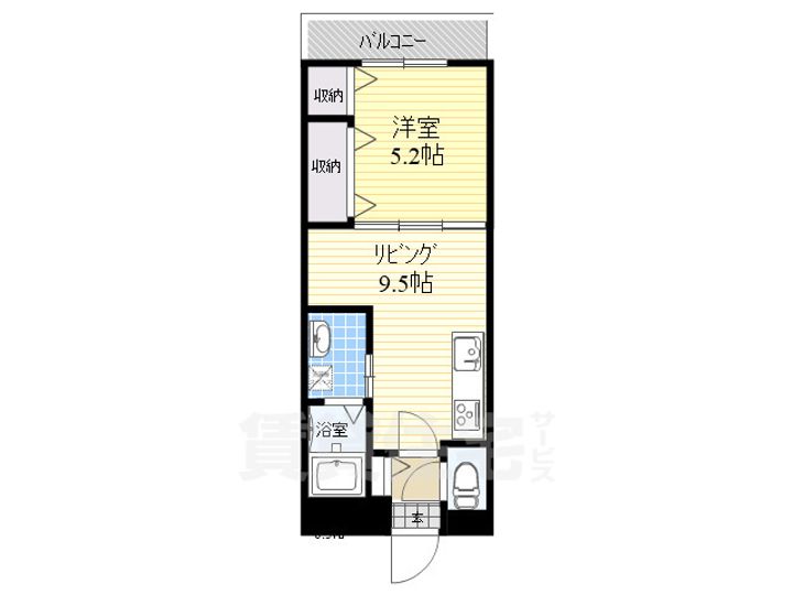 クリエオーレ菱屋東の間取り