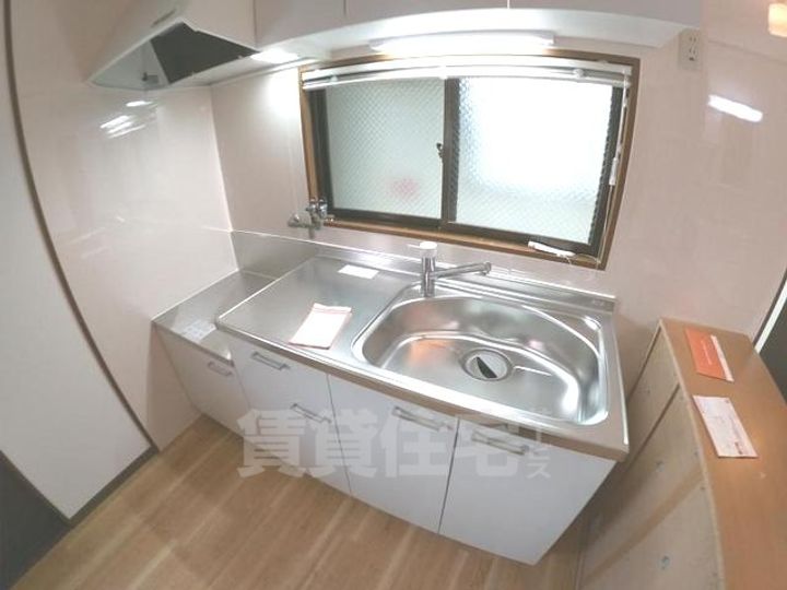 大阪府大阪市西淀川区姫島5丁目の賃貸アパートのキッチン