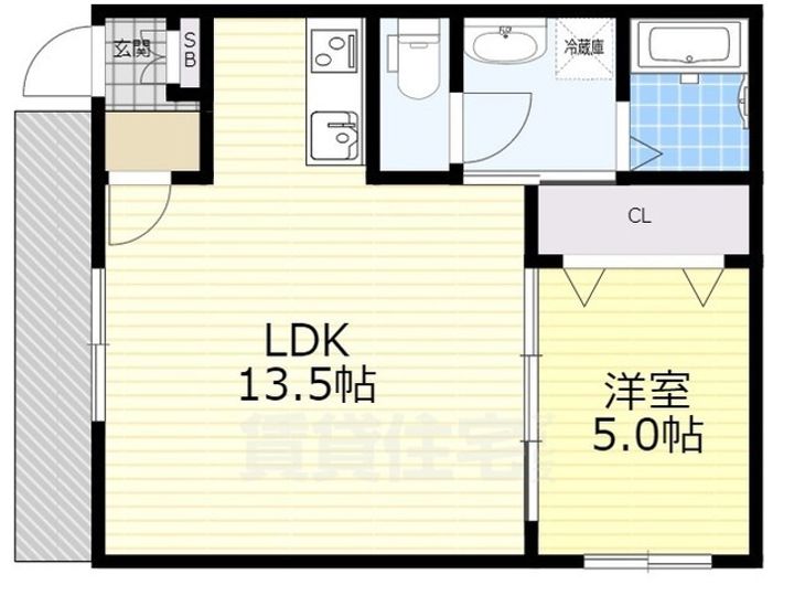 レジデンスコート豊中末広町の間取り