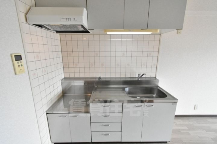 大阪府堺市西区上野芝向ヶ丘町6丁の賃貸マンションのキッチン