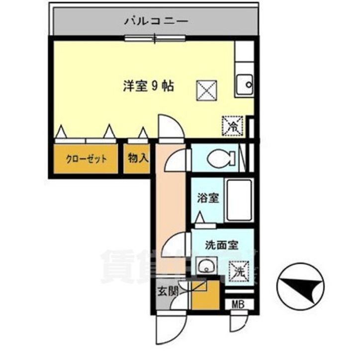 大阪府大阪市都島区毛馬町2丁目の賃貸アパートの間取り