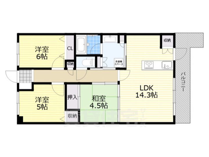 セレナハイム新大宮セントラルステージの間取り