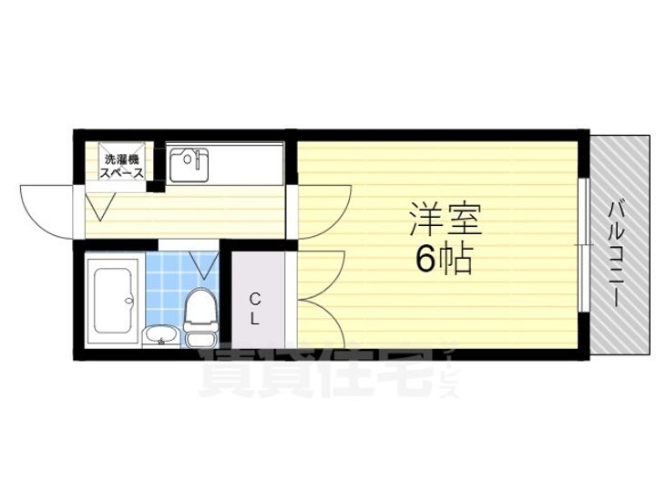 大阪府豊中市庄内西町4丁目の賃貸マンションの間取り
