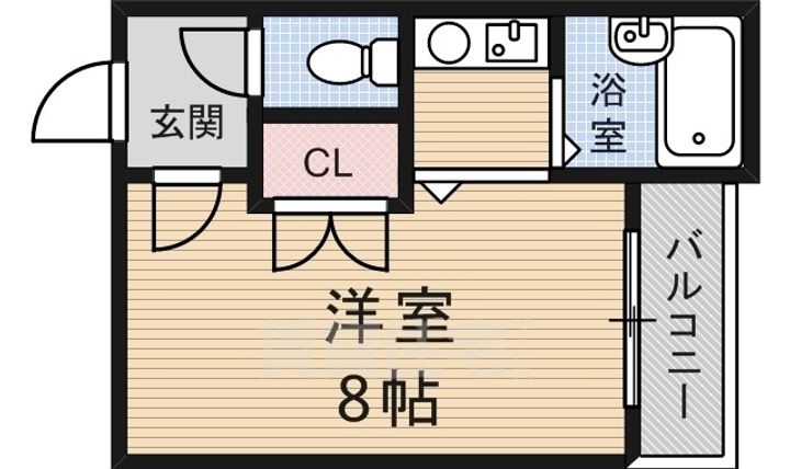 京都府京都市伏見区新町11丁目の賃貸マンションの間取り