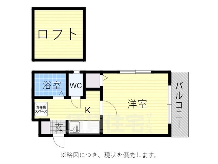 福岡県福岡市博多区那珂2丁目の賃貸アパートの間取り