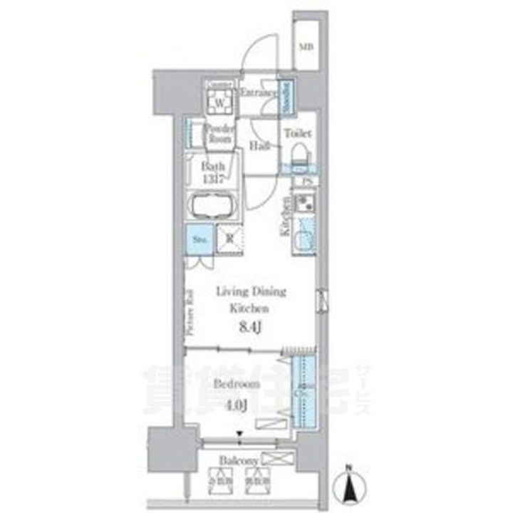 ヒヴィ・カーサ名駅西の間取り