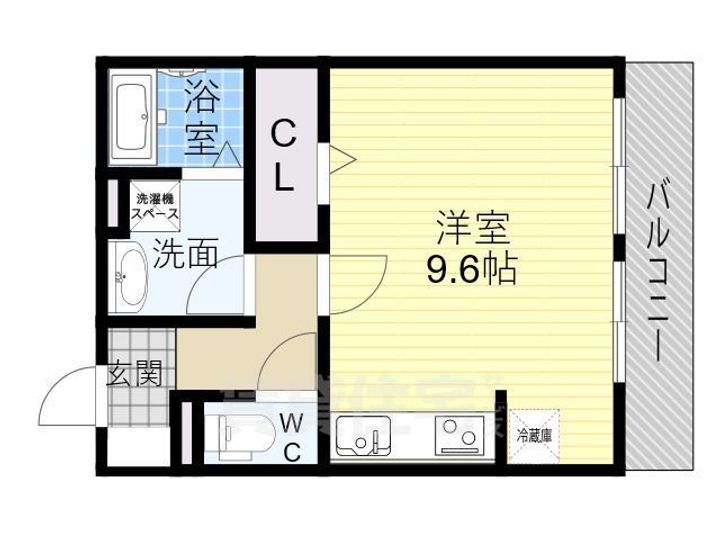 大阪府大阪市東住吉区鷹合2丁目の賃貸アパートの間取り