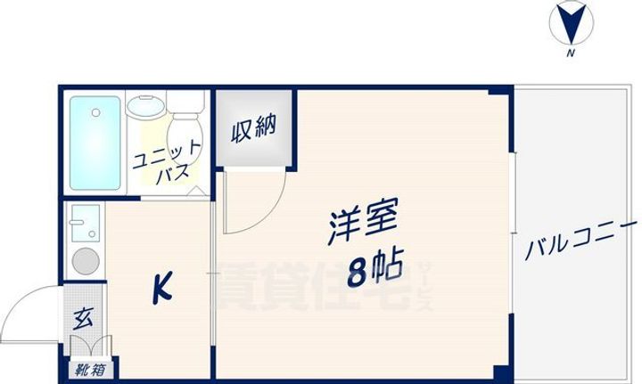藤井マンション岩田の間取り