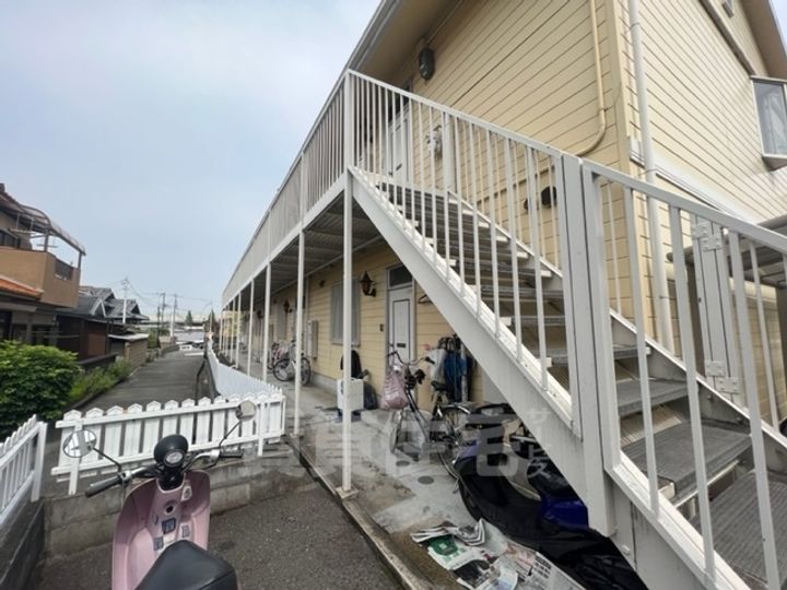 大阪府堺市中区小阪の賃貸アパートの玄関