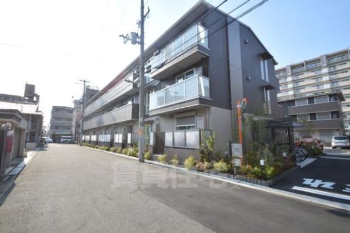 大阪府大阪市東住吉区湯里6丁目の賃貸アパートの外観