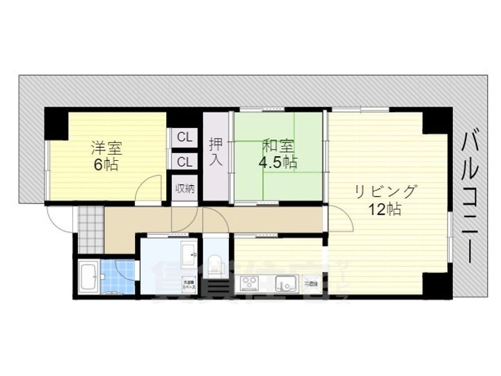 大阪府高石市取石5丁目の賃貸マンションの間取り