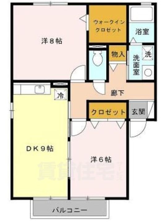 大阪府和泉市池上町3丁目の賃貸アパートの間取り