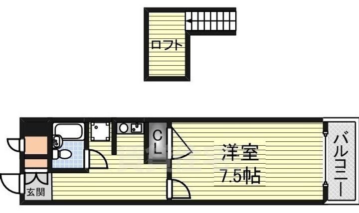 大阪府堺市西区神野町3丁の賃貸マンションの間取り