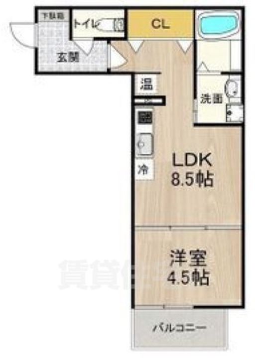 大阪府堺市堺区海山町1丁の賃貸アパートの間取り