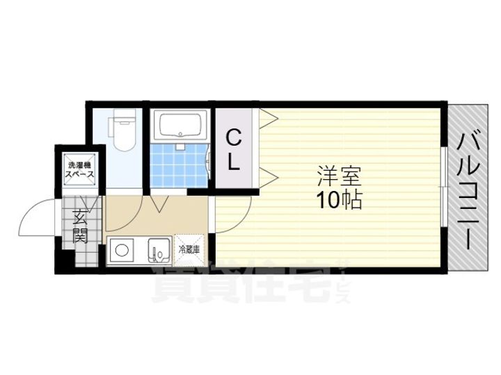 大阪府堺市北区百舌鳥梅北町4丁の賃貸マンションの間取り