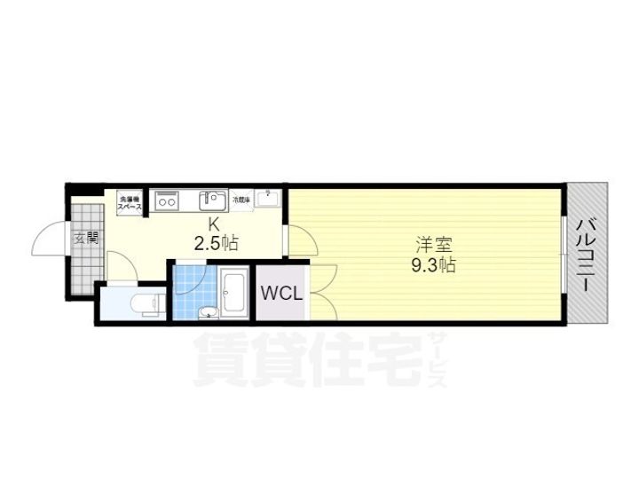 滋賀県草津市野路東4丁目の賃貸マンションの間取り
