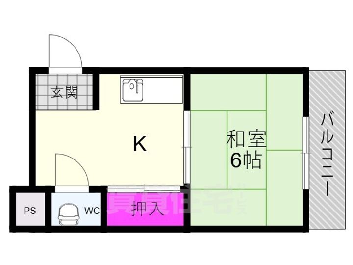 高瀬川マンションの間取り
