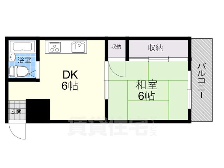 プリンスヴィラ東住吉の間取り