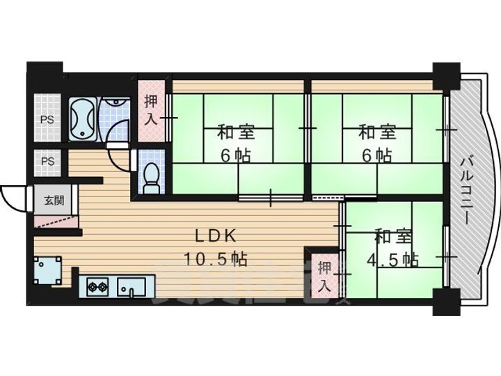 ブエナビスタ京都上鳥羽の間取り