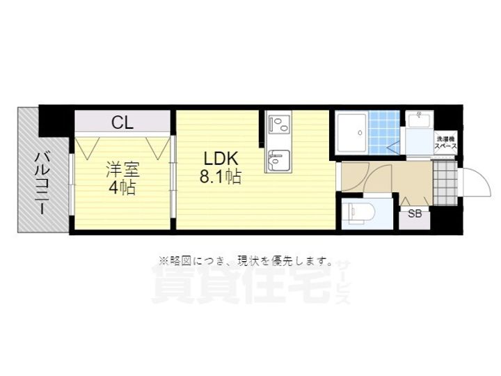 福岡県福岡市博多区吉塚6丁目の賃貸マンションの間取り