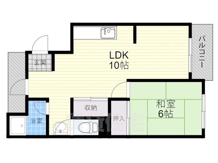 蛍池パームハイツの間取り
