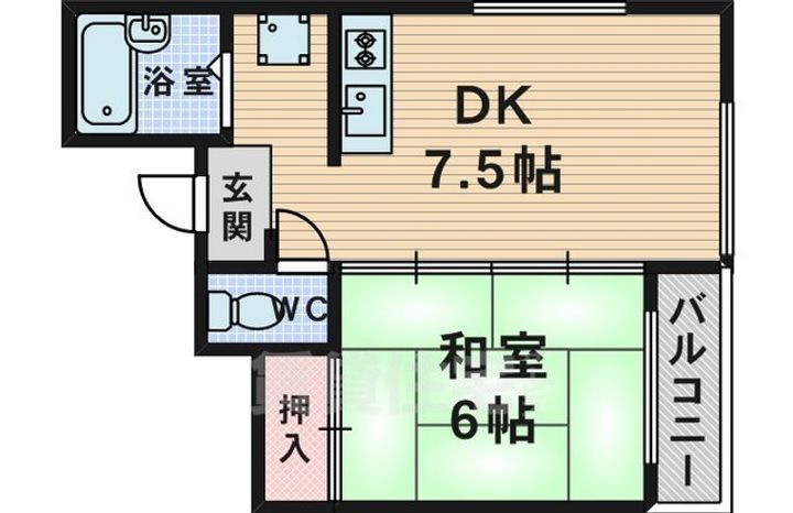キャロル南桜塚の間取り