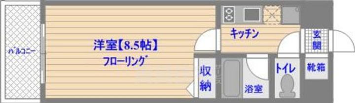 福岡県福岡市中央区白金2丁目の賃貸マンションの間取り