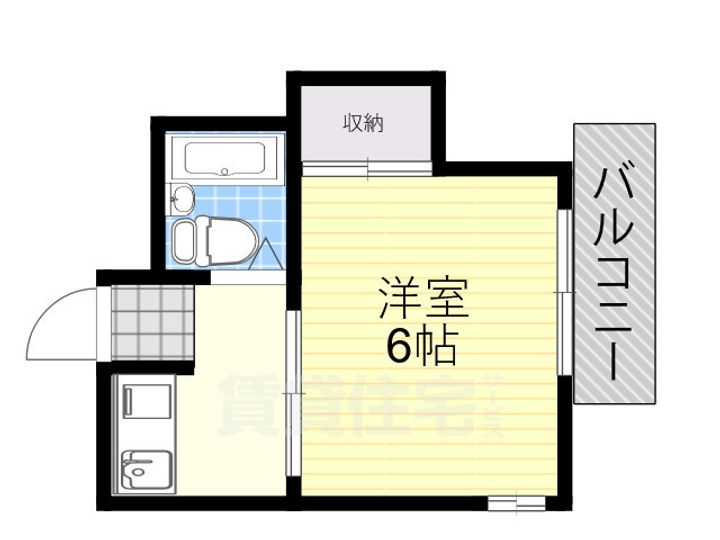 晩成ハイツ関目の間取り