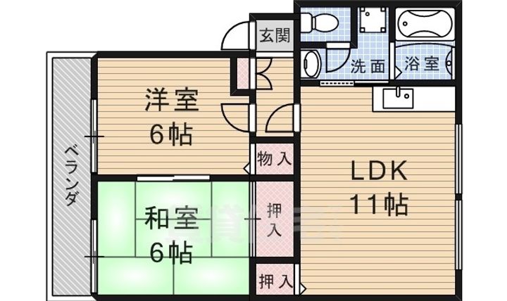 グランシャリオF棟の間取り