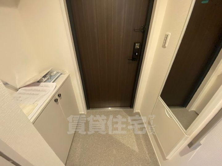 大阪府堺市北区百舌鳥梅町1丁の賃貸アパートの玄関