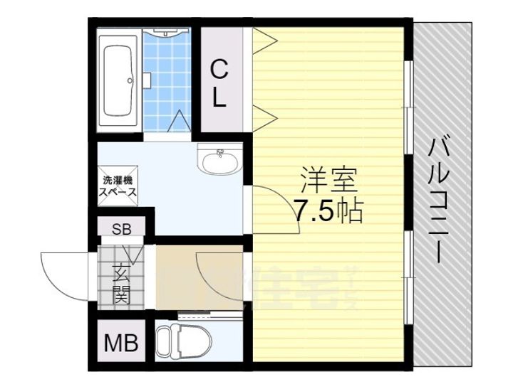 シャルレ服部の間取り