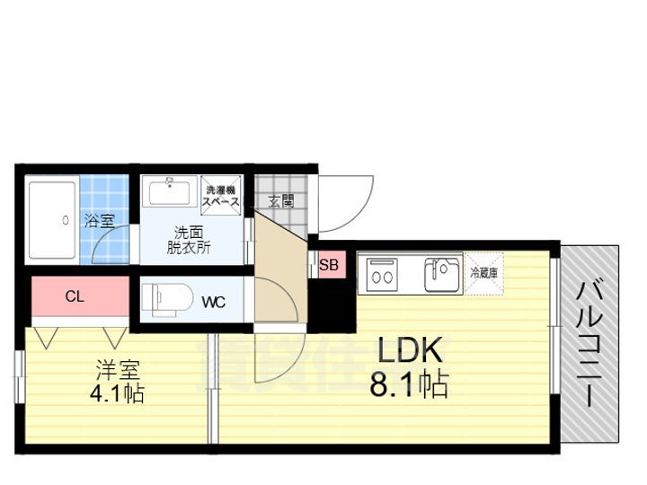 ALEGRIA京都南の間取り