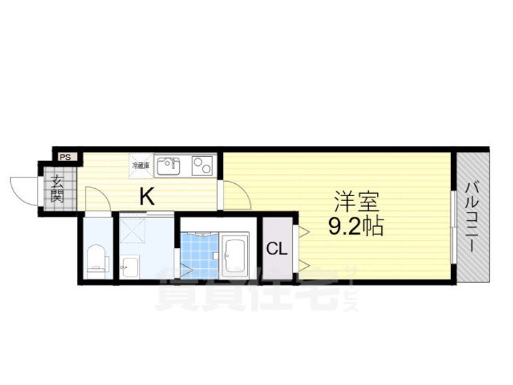 大阪府堺市西区鳳中町8丁の賃貸アパートの間取り