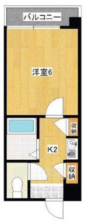大阪府大阪市住吉区山之内3丁目の賃貸マンションの間取り