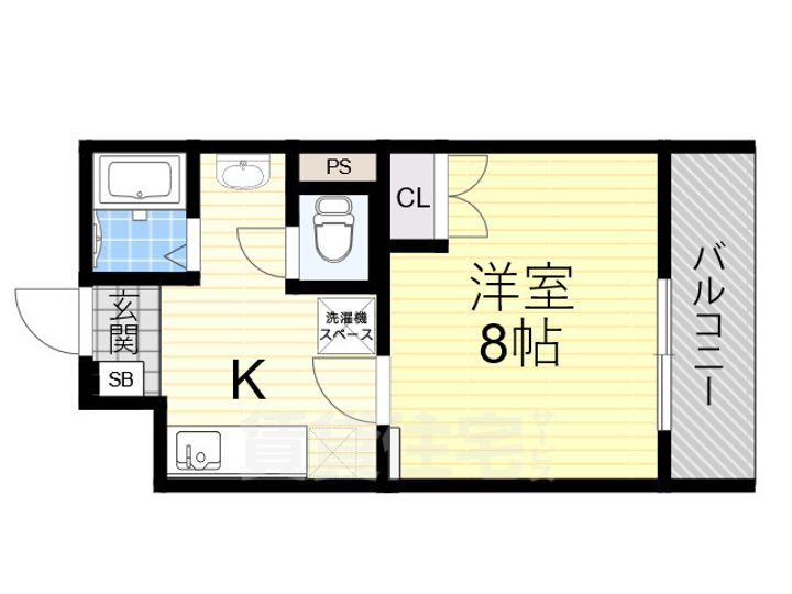 大阪府豊中市刀根山4丁目の賃貸アパートの間取り