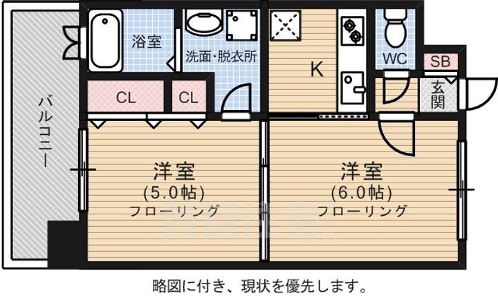 エンクレスト薬院2の間取り