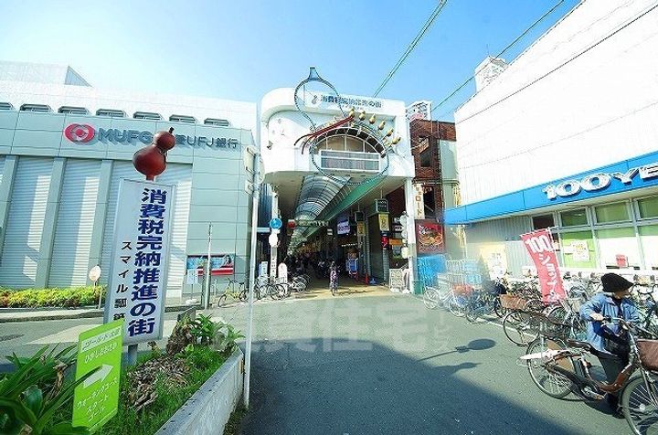 大阪府東大阪市下六万寺町2丁目の賃貸アパートの周辺