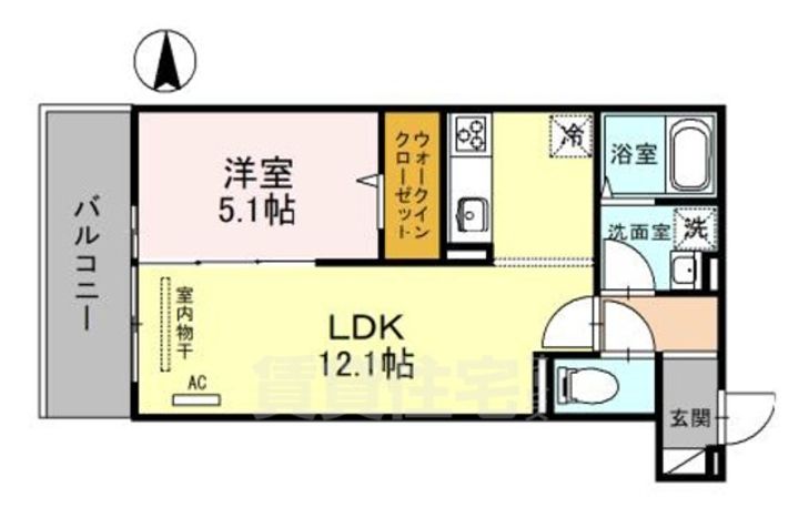 D-room西大路五条の間取り