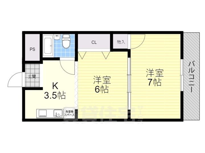 レジデンス野﨑の間取り