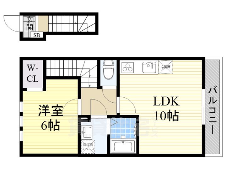 ウエストヴィラの間取り