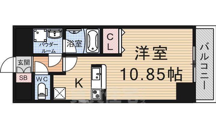 滋賀県草津市東矢倉2丁目の賃貸マンションの間取り
