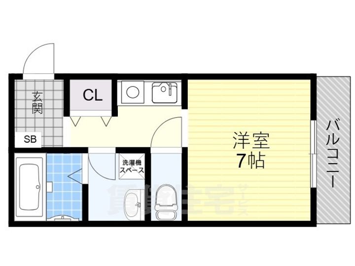 大阪府豊中市服部豊町2丁目の賃貸アパートの間取り