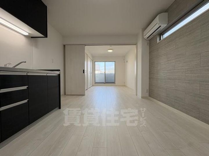 大阪府門真市野里町の賃貸アパートの居間