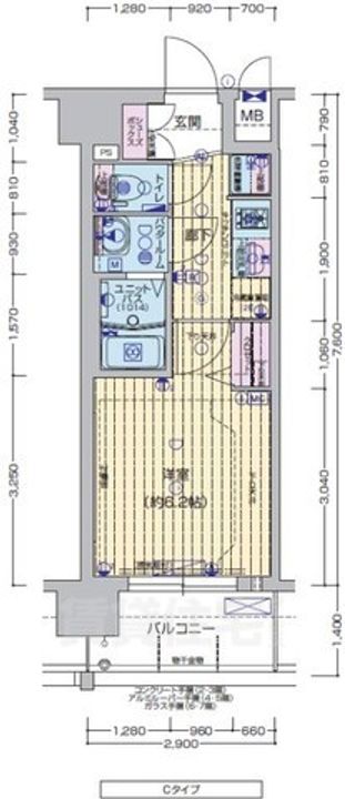 プレサンスTHE KYOTO 粋都の間取り