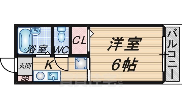 大阪府豊中市曽根西町1丁目の賃貸アパートの間取り