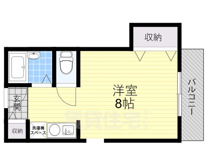 大阪府豊中市庄内幸町3丁目の賃貸マンションの間取り