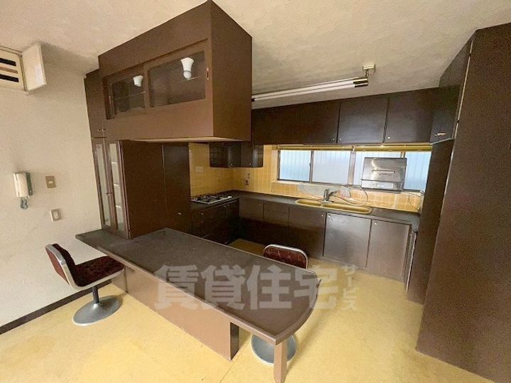 大阪府羽曳野市野(一戸建)の賃貸物件のキッチン