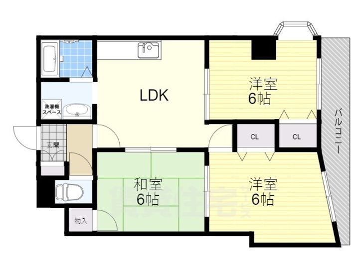 プランドール東豊中2の間取り