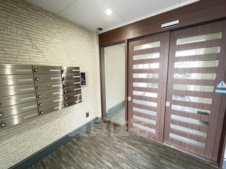 大阪府堺市堺区三宝町5丁の賃貸マンションの玄関