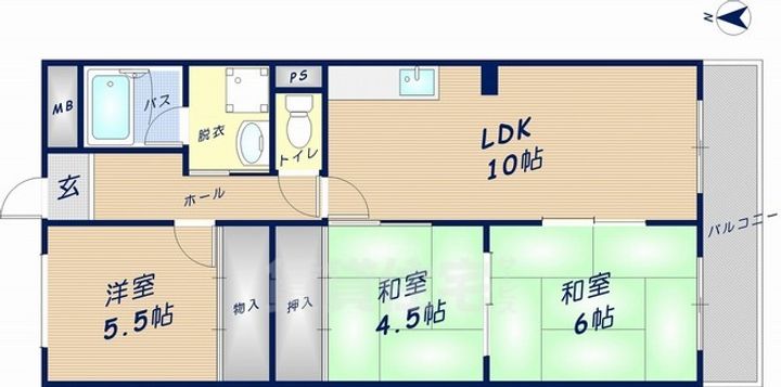 サニーヴィラの間取り